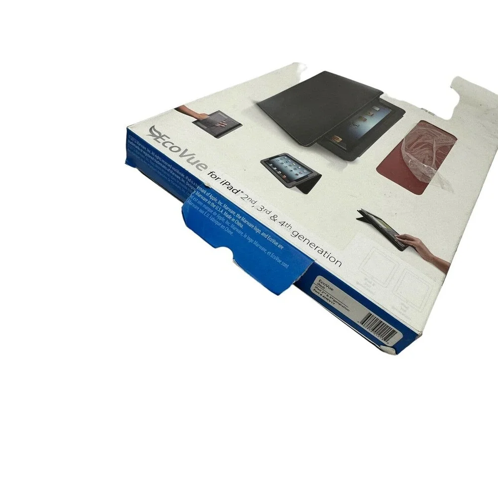 iPad Case 1st 2nd 3rd 4th Generation Red Cover Ecovue Folio